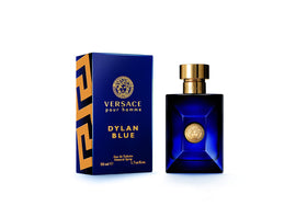 Versace Dylan Blue close-up of glass and cap detail highlighting premium finish and durable packaging