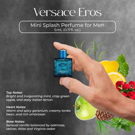 Versace Dylan Blue vial top view emphasizing cap and spray mechanism benefit portable use