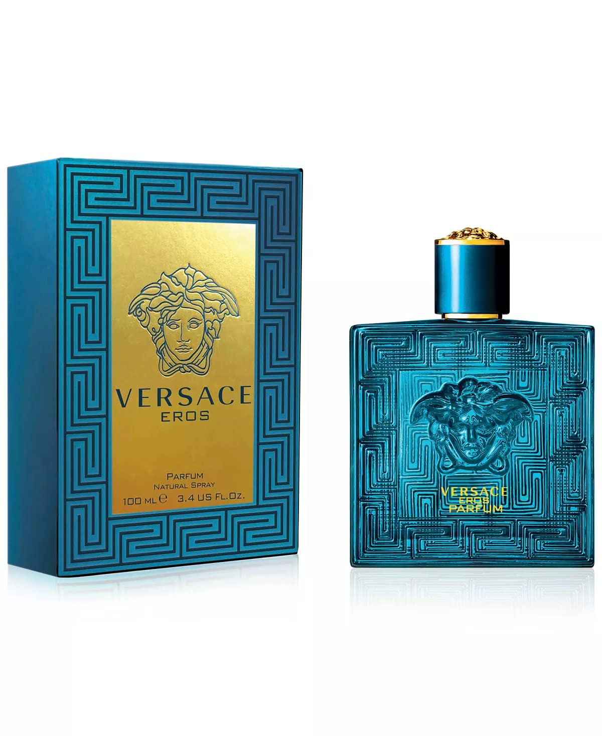 Versace Eros atomizer close-up displaying nozzle and premium finish for precise sprays