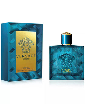 Versace Eros atomizer close-up displaying nozzle and premium finish for precise sprays