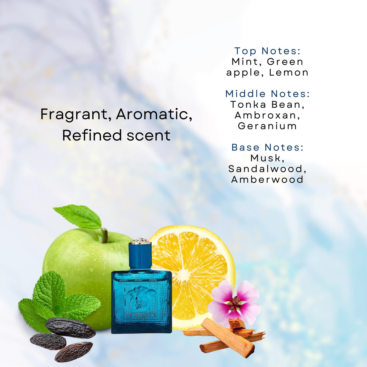 Versace Eros EDT splash close-up showing bottle detail and quick fragrance boost