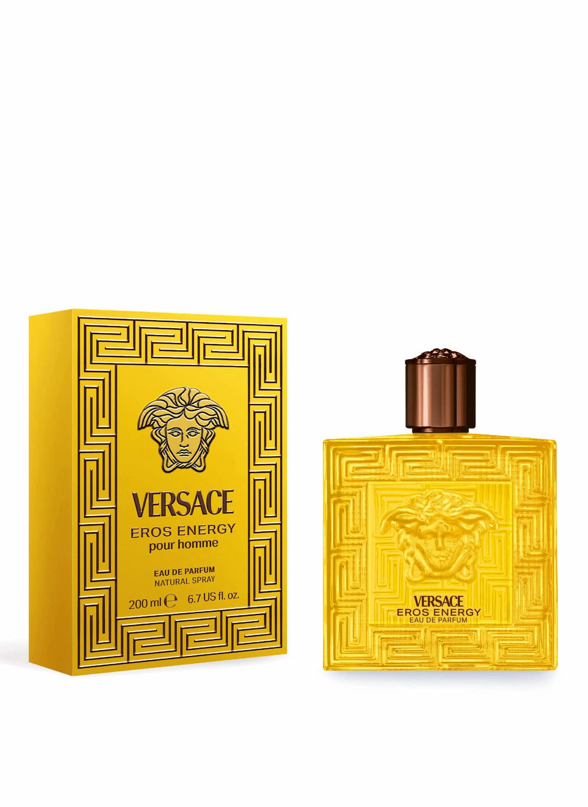 Versace atomizer close-up highlighting nozzle detail and easy application