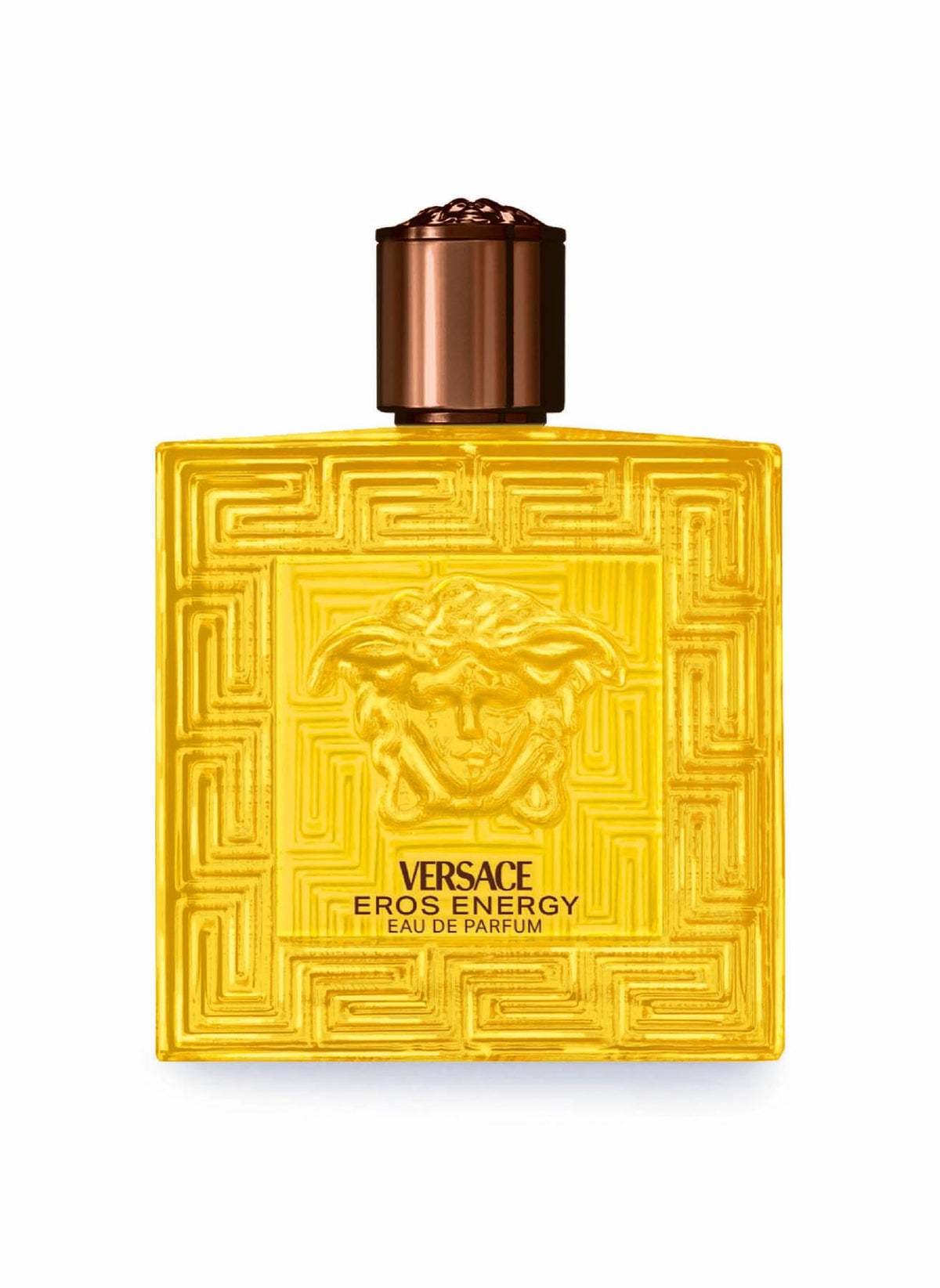 Versace bottle front view showing elegant design and instant luxury