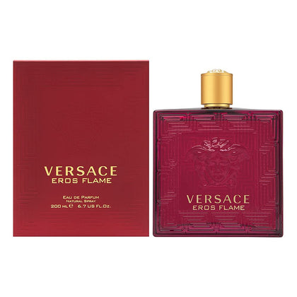 Versace Eros Flame front bottle view showing design and confident presentation