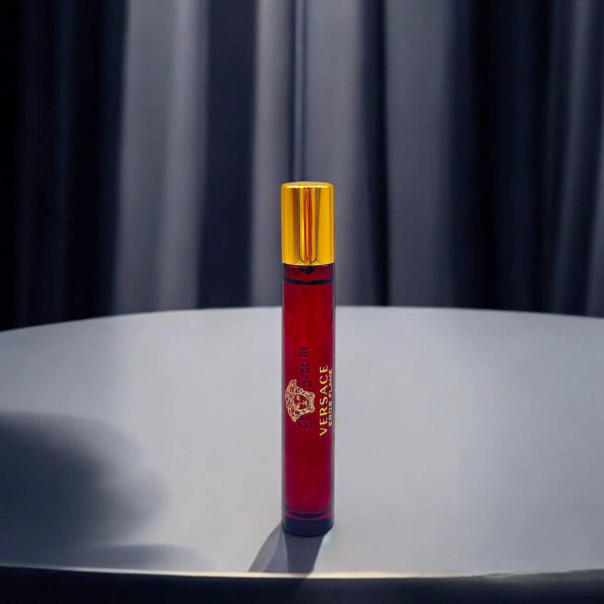 Versace Eros Flame spray in use demonstrating easy application and confident projection