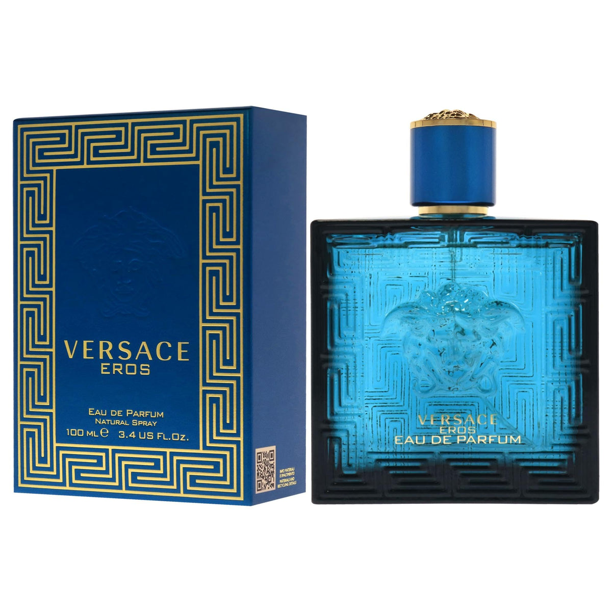 Versace Eros on a nightstand beside evening outfit suggesting confident aura