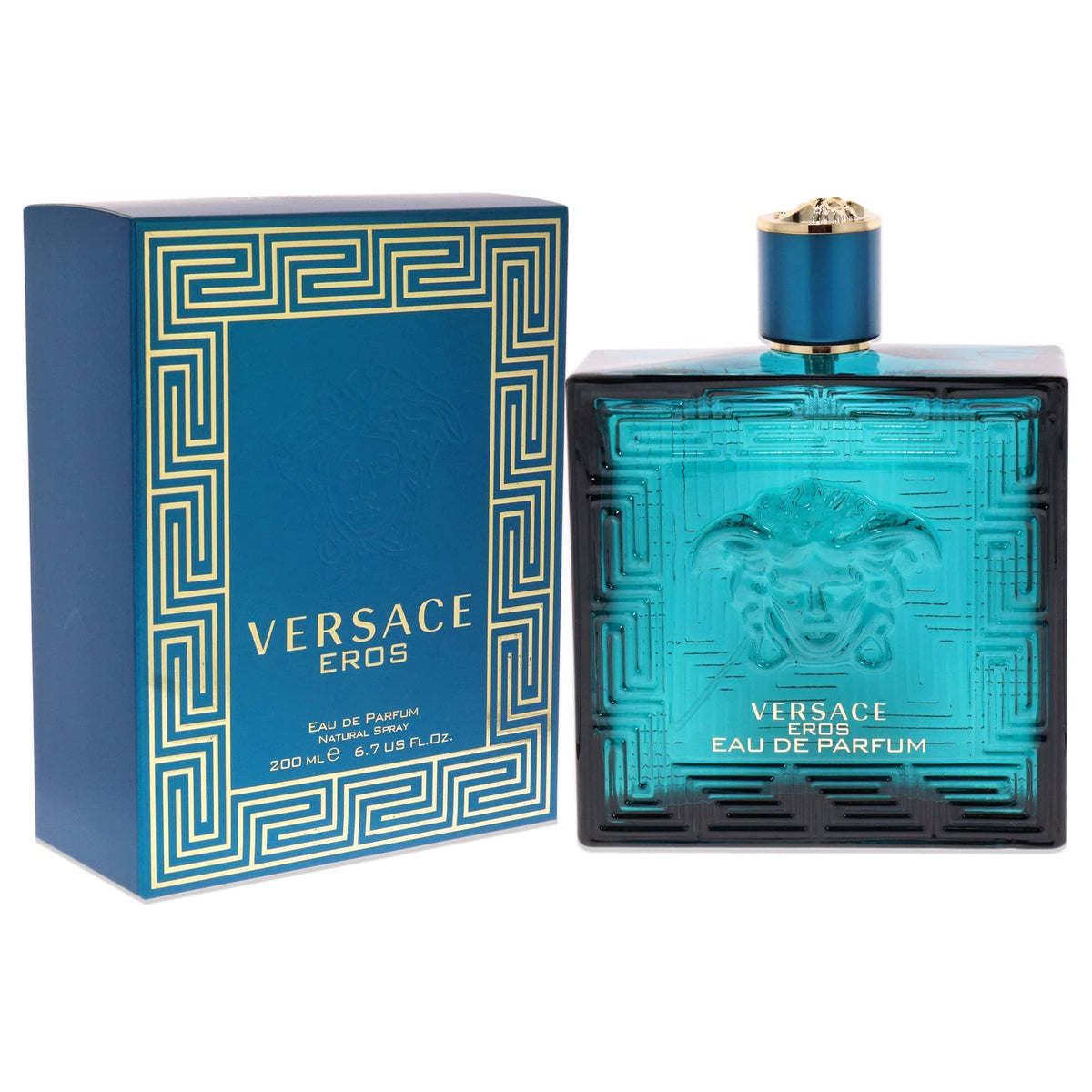 Versace Eros in lifestyle setting being sprayed, showcasing confident, sensual aura