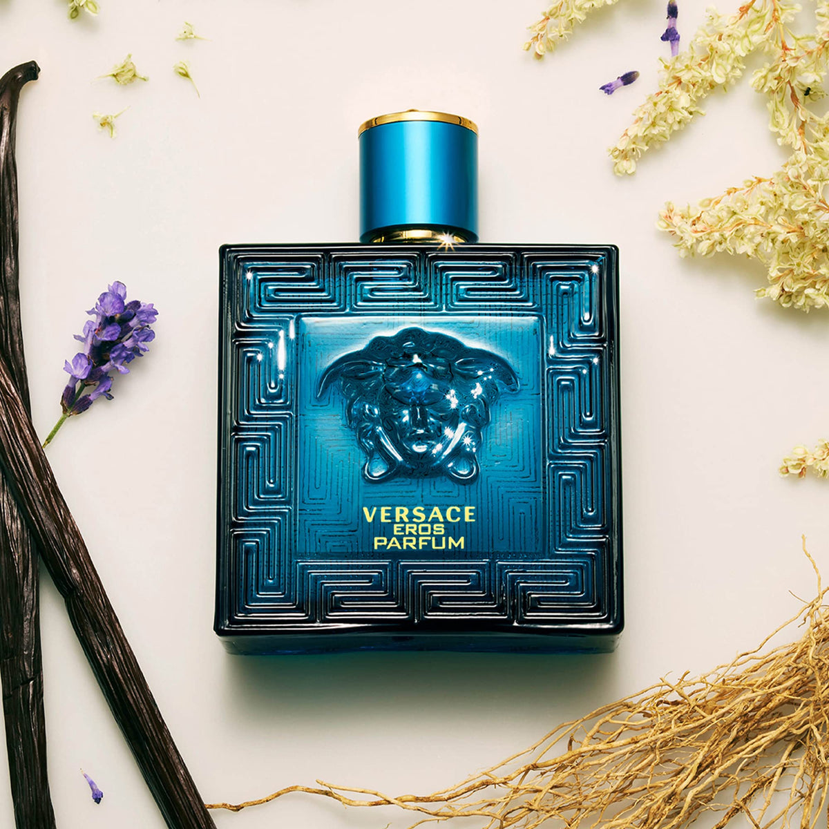 Versace Eros lifestyle scene worn by man projecting confidence and evening-ready scent