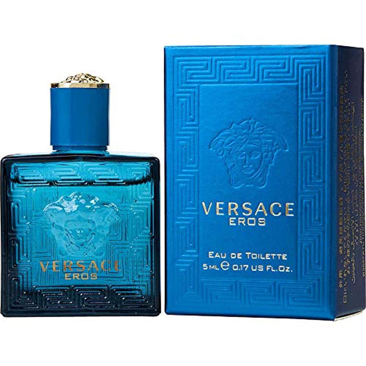 Versace Eros mini front packaging showing authentic brand and easy transport