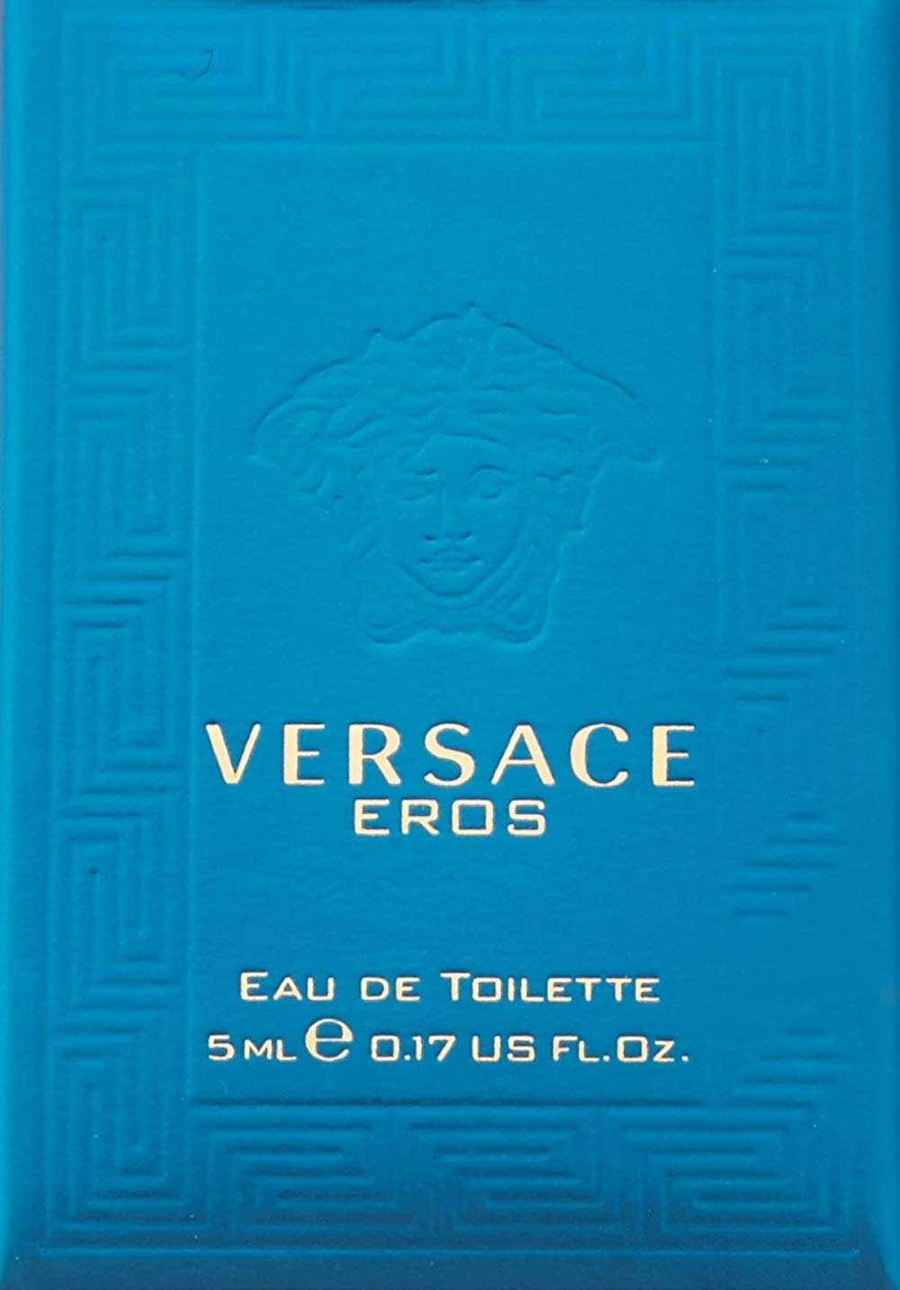 Versace Eros held in hand showing mini size for convenient carrying