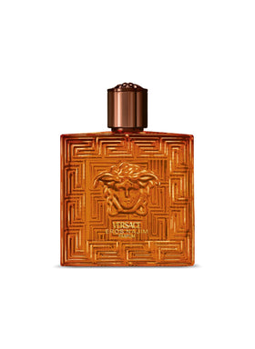 Versace Eros Najim front bottle view showing elegant packaging and luxury appeal