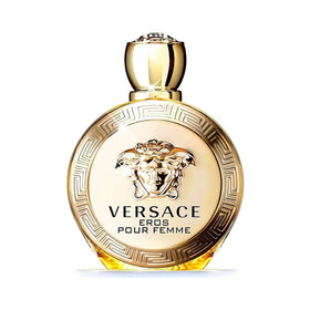 Versace Eros bottle front view showing elegant design and recognizable branding for confident style