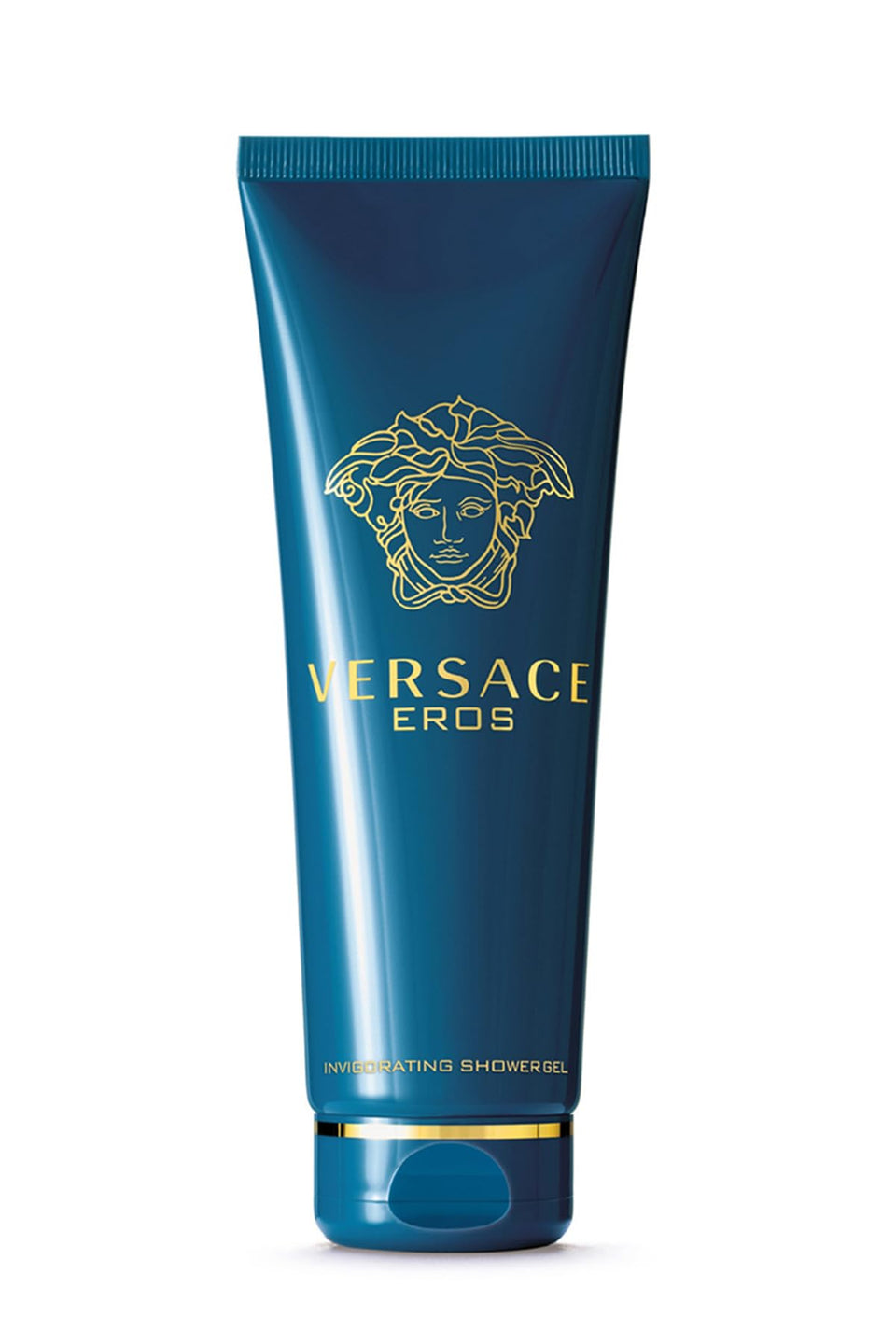 Versace Eros men shower gel front view showing bottle and branded label, scent continuity