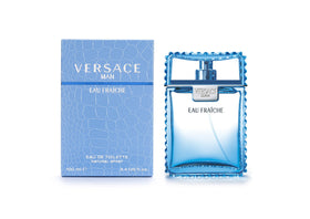 Versace close-up atomizer spraying a fine mist for even coverage