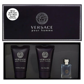 Versace Pour Homme mini front packaging showing set and gift-ready design