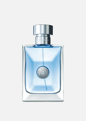 Versace side profile with cap off highlighting spray mechanism