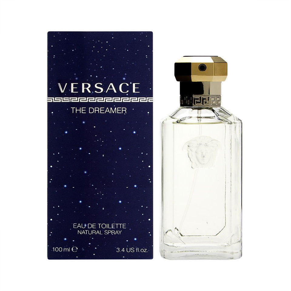 Versace The Dreamer front bottle view showing elegant design and instant style benefit