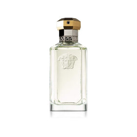Versace The Dreamer in hand scale showing bottle size and travel-friendly benefit