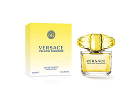 Versace Yellow Diamond front bottle showing elegant glass and yellow tint for instant recognition