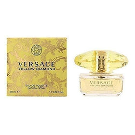 Versace Yellow Diamond lifestyle summer scene suggesting fresh, sunny-day wearing benefit