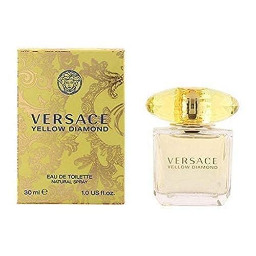 Versace Yellow Diamond 90ml next to hand for scale to confirm actual bottle size