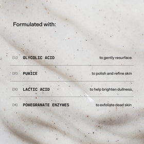Versed Buff It Out applied to hand demonstrating easy in-shower use