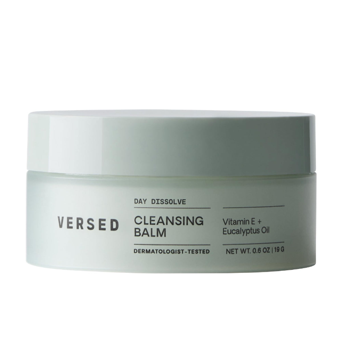 Versed Day Dissolve front packaging showing compact balm and label with benefits