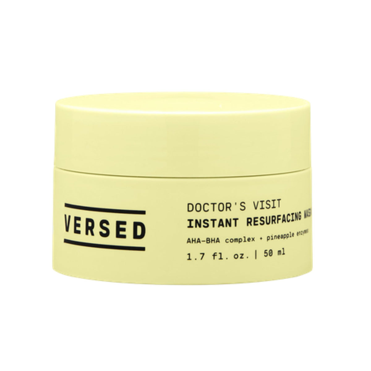 Versed Doctor’s Visit front packaging showing clean tube and benefit