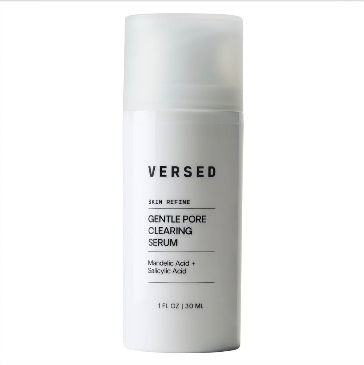 Versed front packaging showing bottle and clear branding and benefits