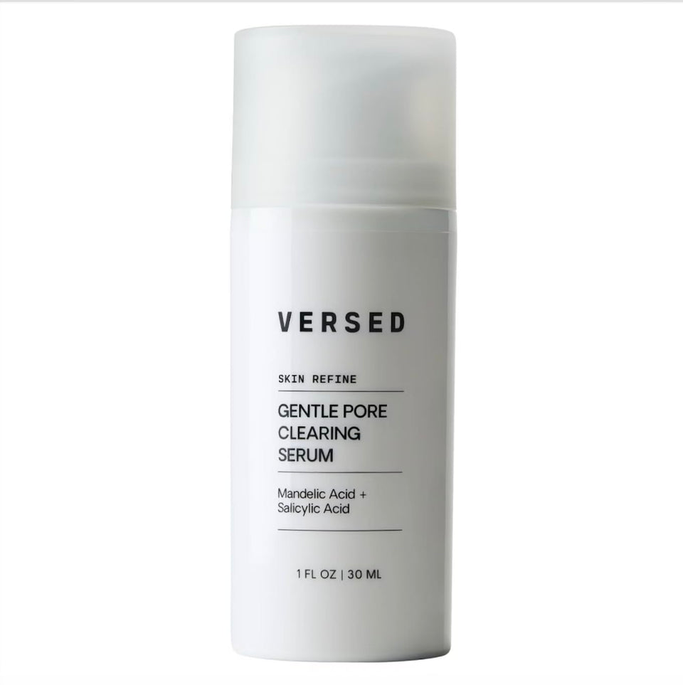 Versed front packaging showing bottle and clear branding and benefits