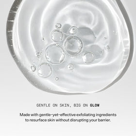 Versed ingredients label highlighting mandelic and salicylic acids benefits