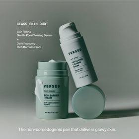 Versed bottle on bathroom counter lifestyle scene promoting daily use