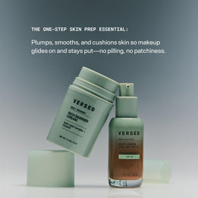 Versed product in hand indicating 1.5 oz travel-friendly size and convenience