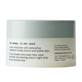 Versed Skin Soak on bathroom vanity with towels, portrays everyday clean, vegan skincare routine