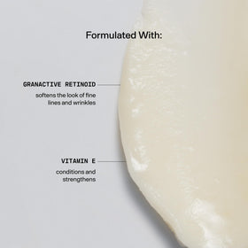 Versed product label close-up showing ingredient panel and gentle-retinoid benefit