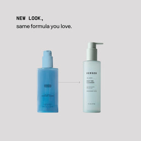 Versed gel texture close-up demonstrating lightweight, hydrating consistency