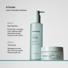 Versed dispense foam from pump showing gentle lather for daily use
