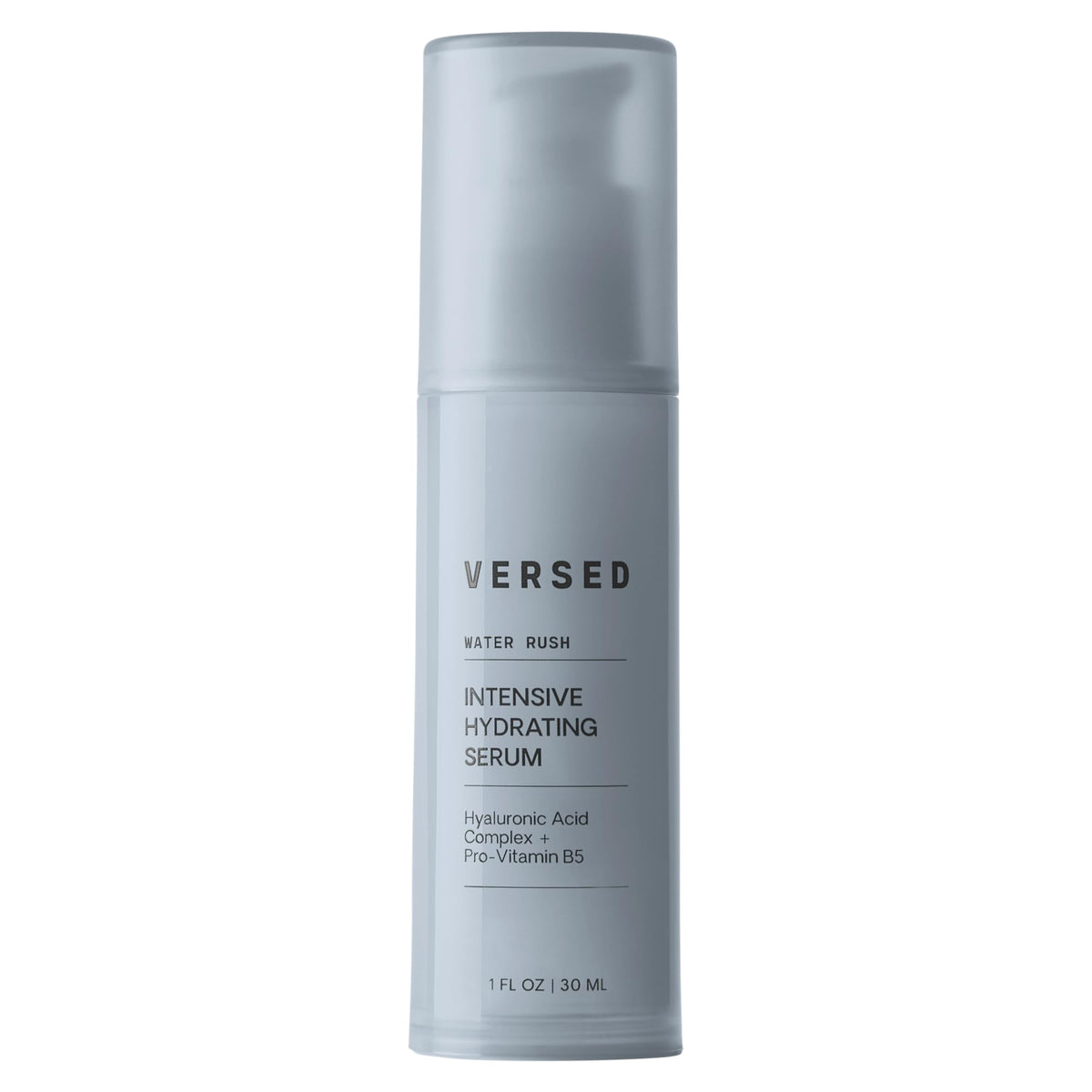 Versed Water Rush front packaging showing brand and hydrating serum benefits