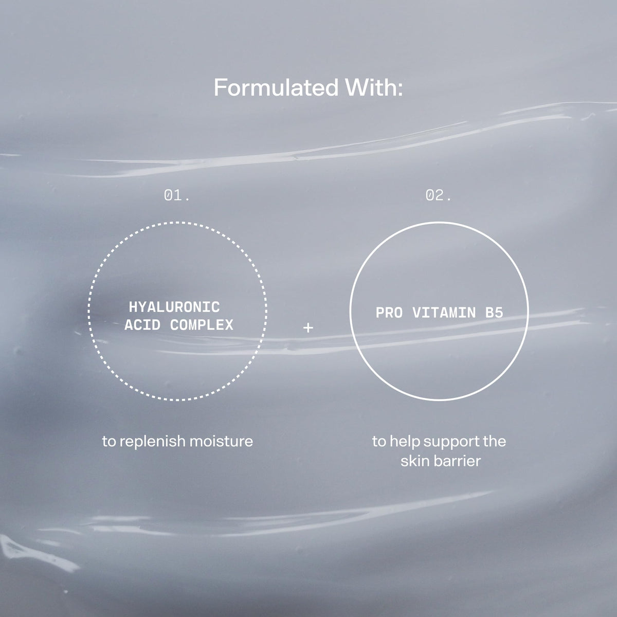 Versed Water Rush gel texture on fingertip highlighting lightweight hydration