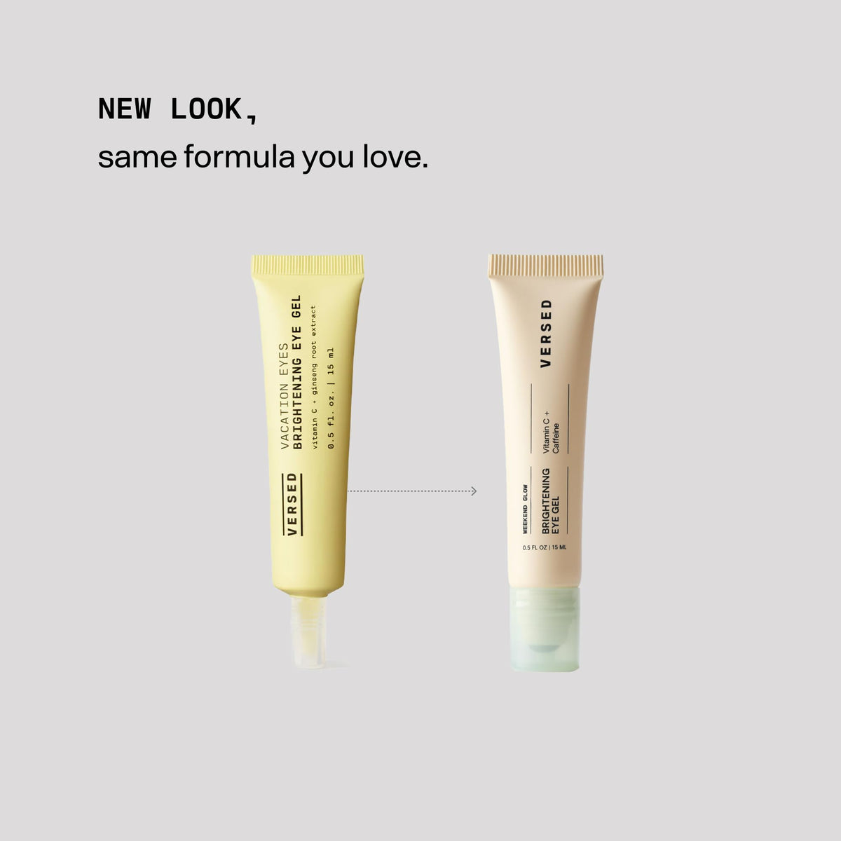 Versed gel texture on finger illustrating lightweight, non-sticky finish