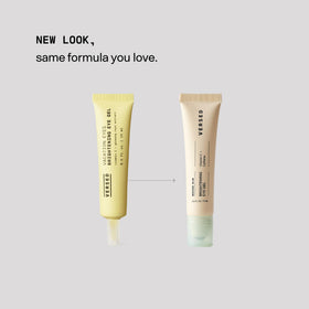 Versed gel texture on finger illustrating lightweight, non-sticky finish
