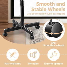 VER YTOP connecting-ring height adjustment showing secure ergonomic setup
