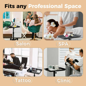 VER YTOP trolley in salon setting demonstrating organized workflow benefit