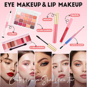 VESPRO brushes and eyebrow stencils arranged for easy use