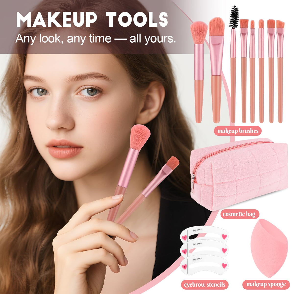 VESPRO travel makeup bag opened organizing products neatly
