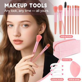 VESPRO travel makeup bag opened organizing products neatly