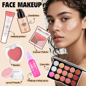 VESPRO makeup brushes and sponges detail for precise application