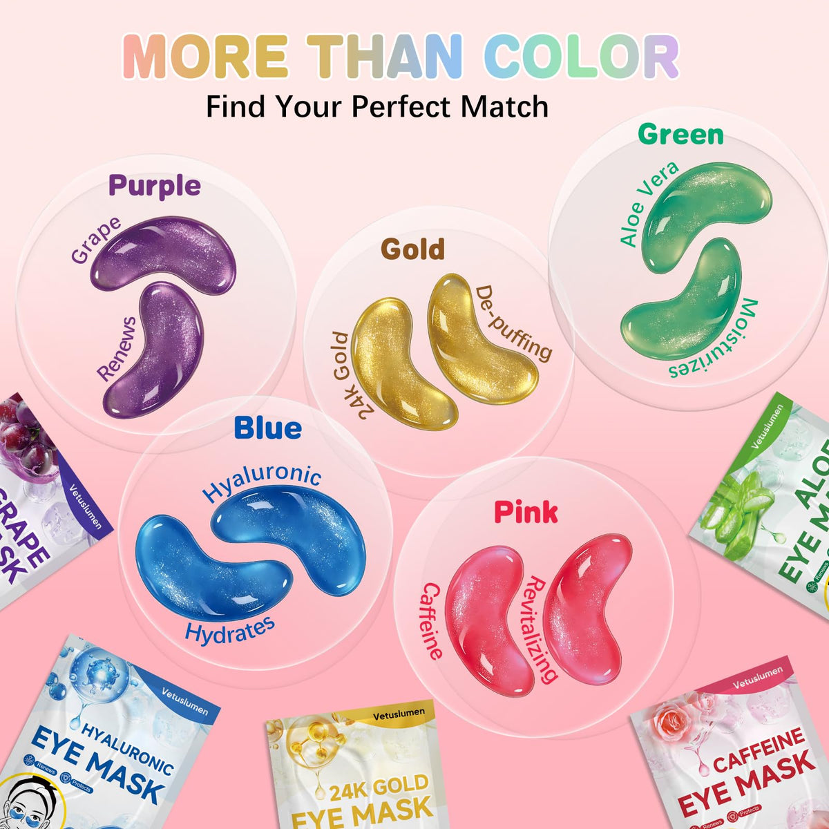 Vetuslumen single-use sealed packet emphasizing freshness and hygienic convenience