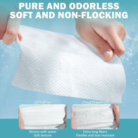 VETYUND damp towel removing makeup efficiently with no lint left