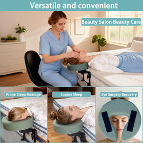 Veuverig label and zipper cover detail showing removable breathable cover for cleaning